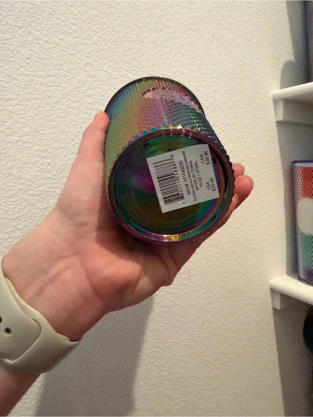 Starbucks Iridescent oil Silk  Studded Cup Grande